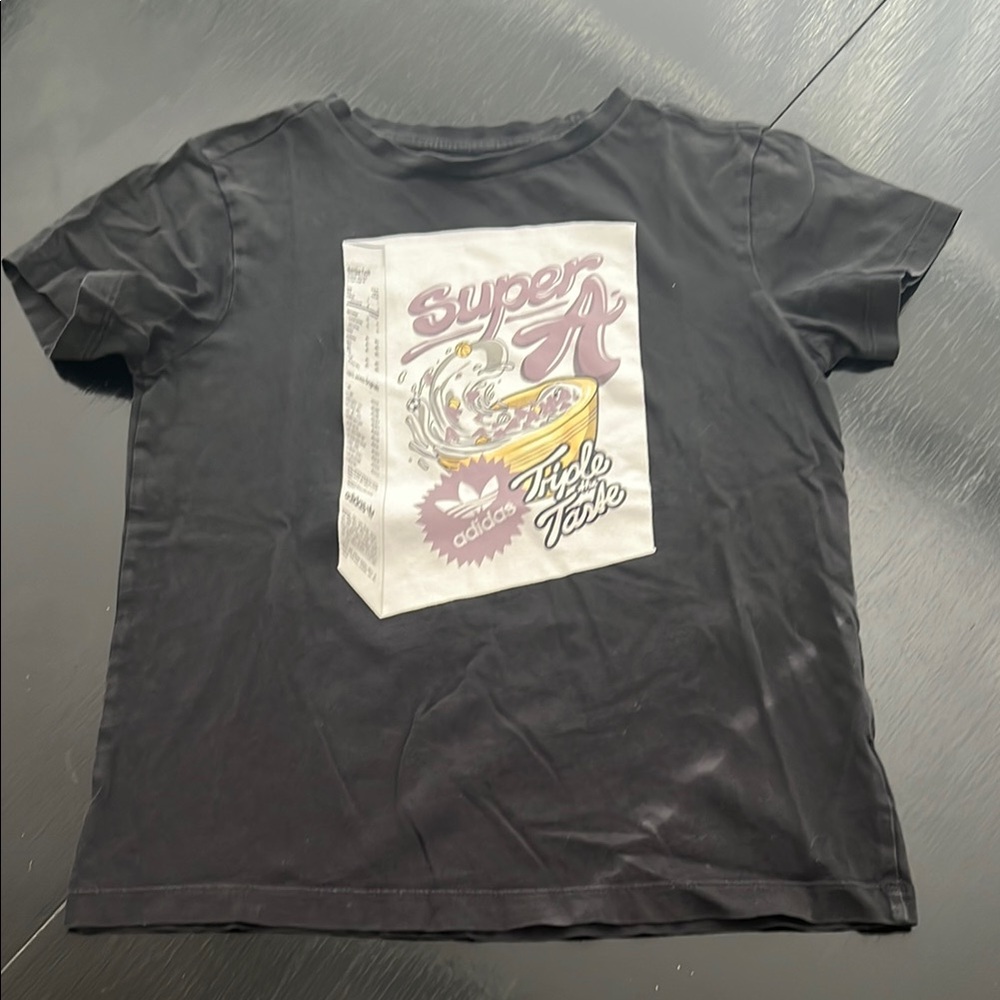 Adidas Black Graphic T-Shirt